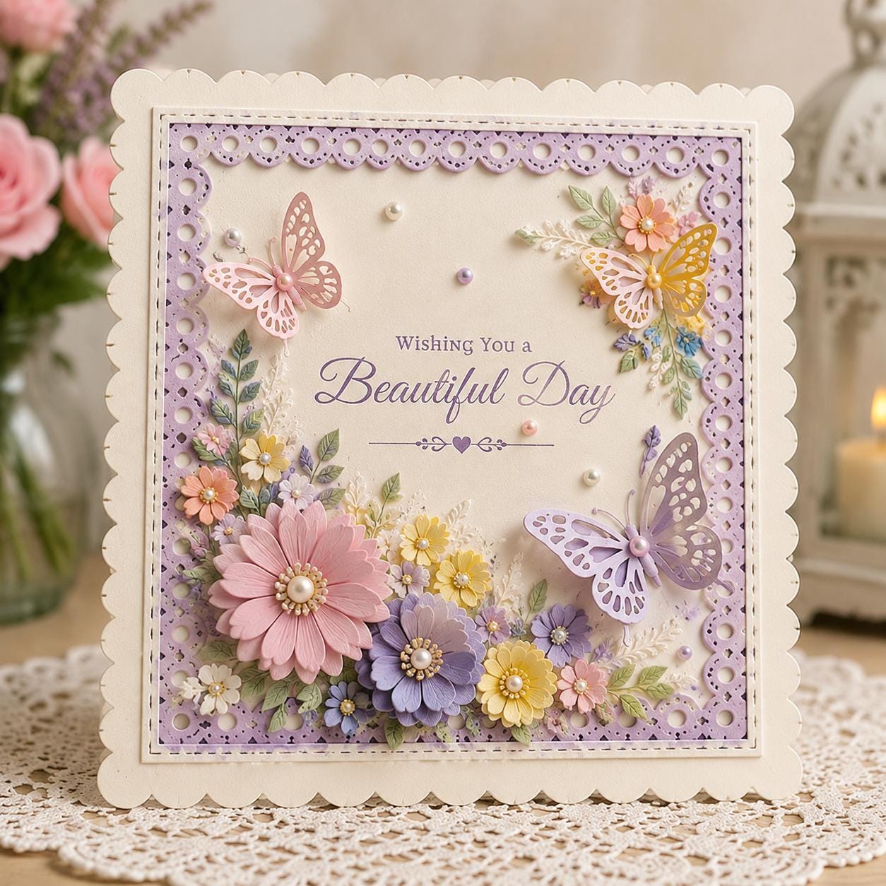 Stitched Wave Border Dies, Metal Cutting Dies for Scrapbook Cards