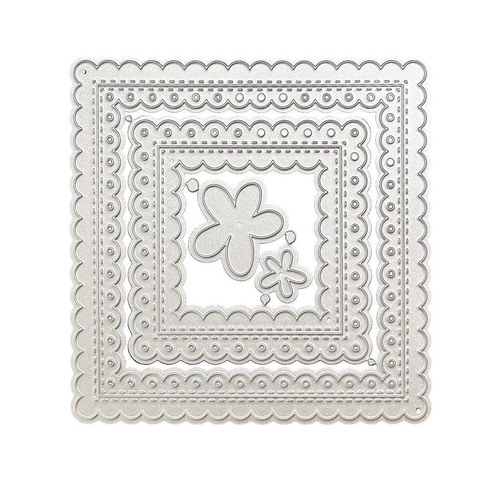 Stitched Wave Border Dies, Metal Cutting Dies for Scrapbook Cards