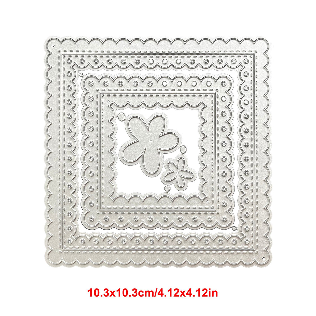 Stitched Wave Border Dies, Metal Cutting Dies for Scrapbook Cards