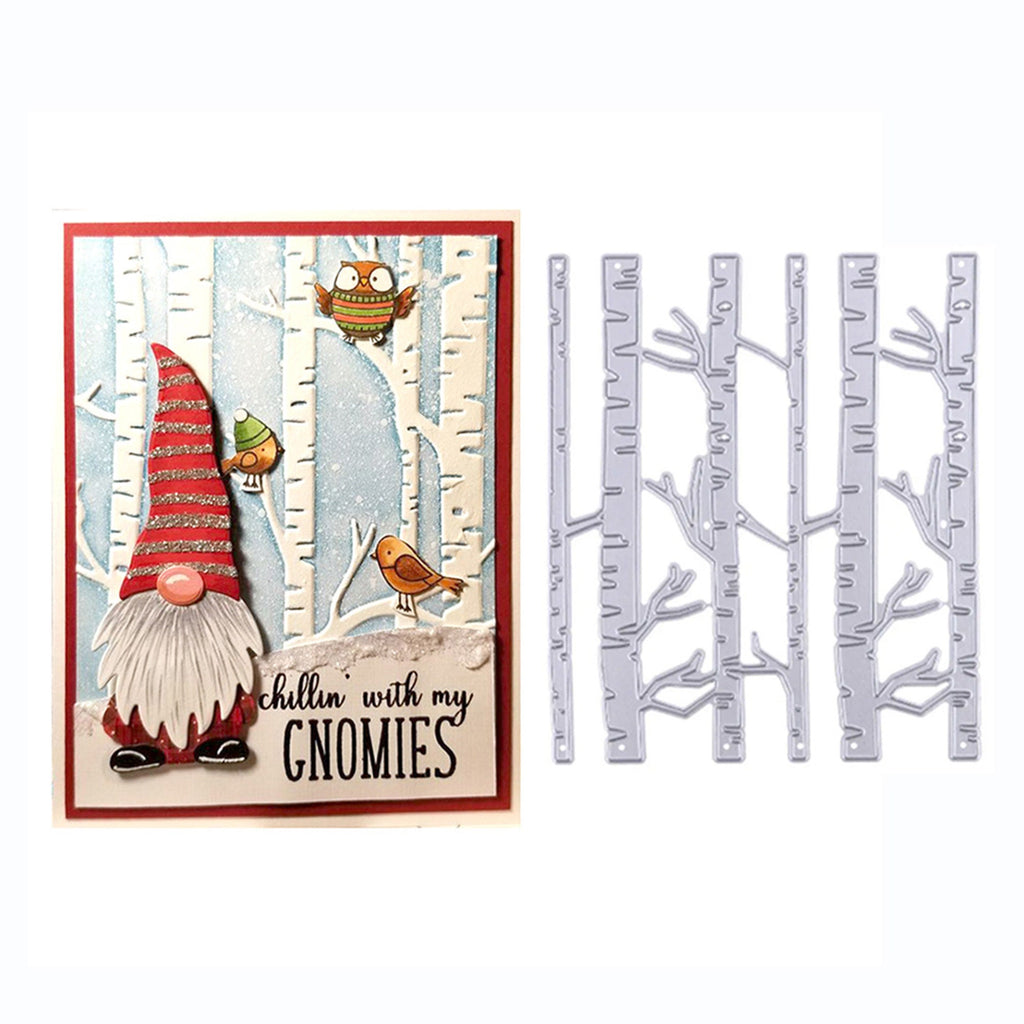 Wood Tree Metal Cutting Die, Background Stencil for Scrapbook Cards