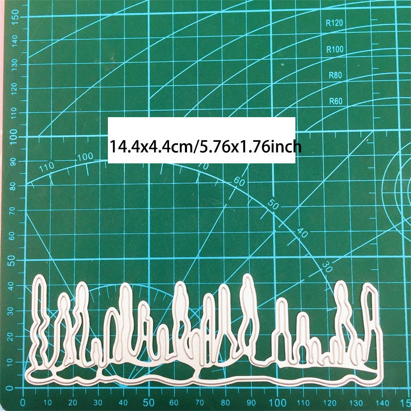 Icicle Blood Drip Metal Cutting Die, Halloween Winter Stencil