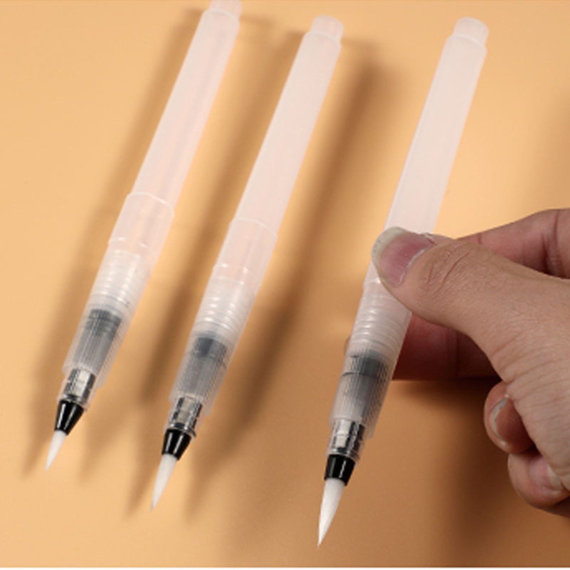 Watercolor Brush Pen Set, Blendable Nylon Tip, 6pcs