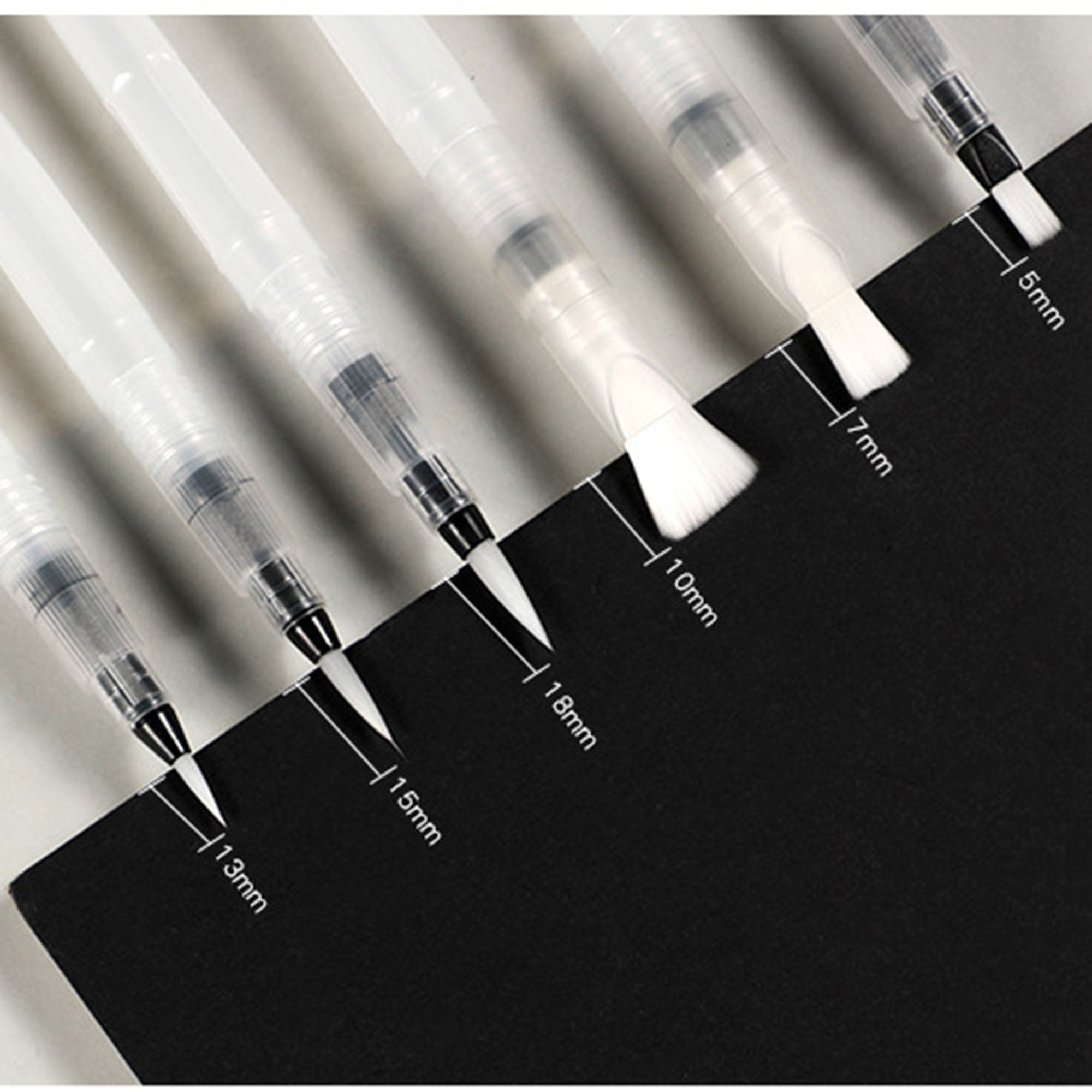 Watercolor Brush Pen Set, Blendable Nylon Tip, 6pcs