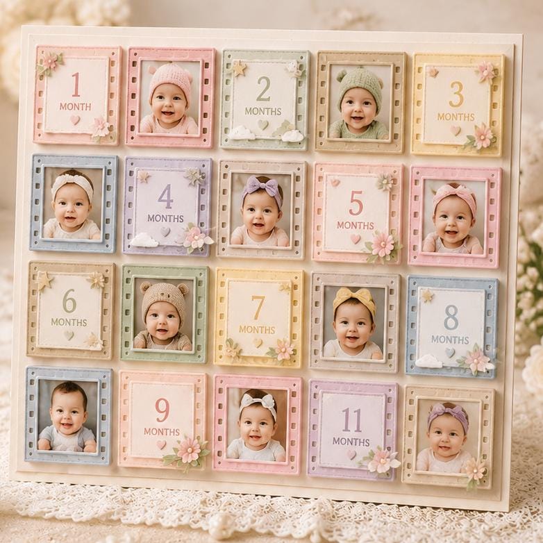 Film Frame Metal Cutting Die, Photo Frame Stencil for Scrapbook Cards