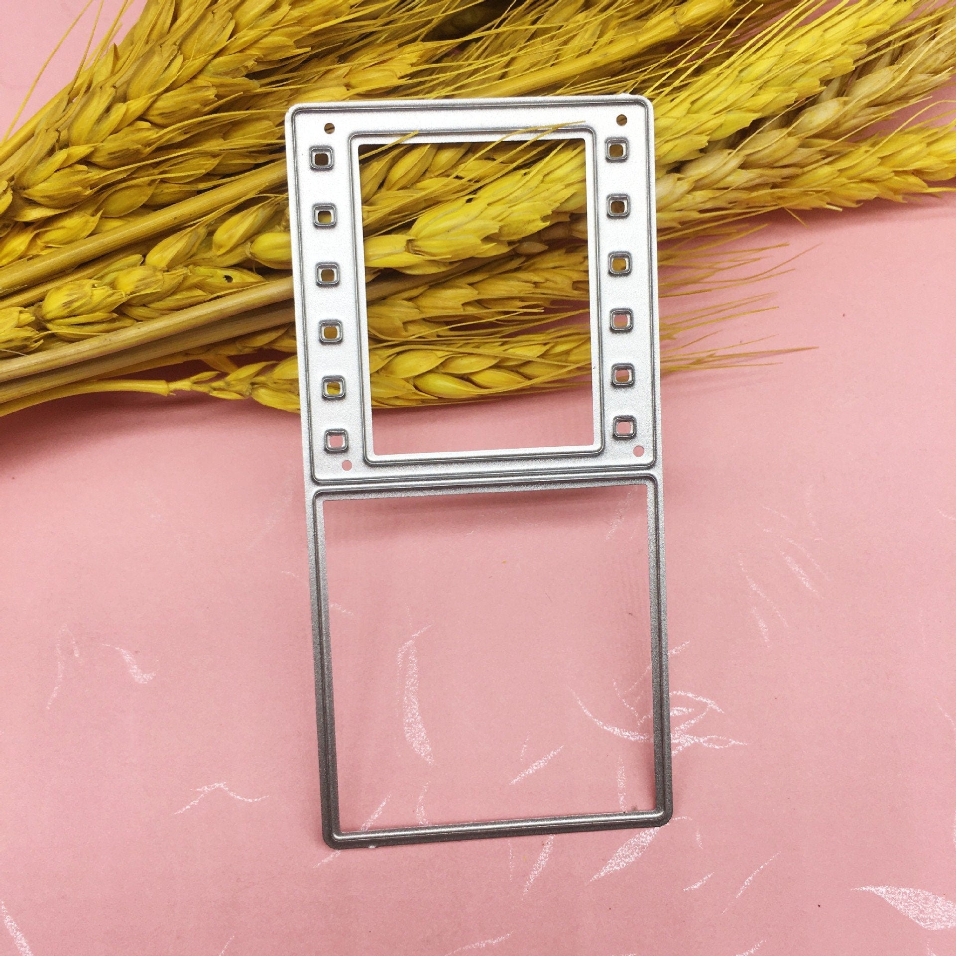 Film Frame Metal Cutting Die, Photo Frame Stencil for Scrapbook Cards
