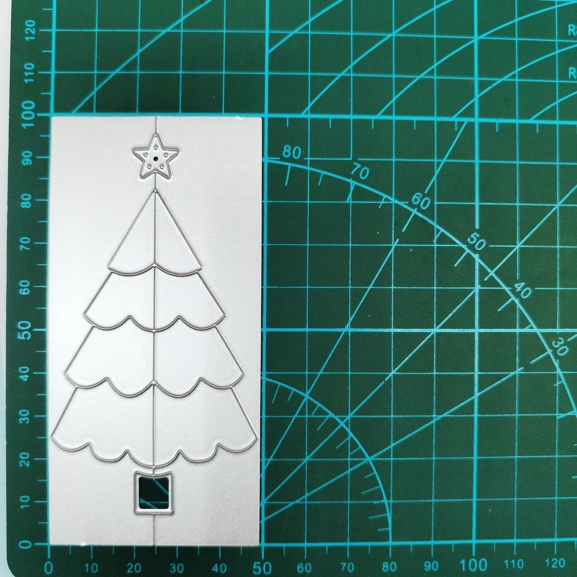 Christmas Tree Metal Cutting Die, Holiday Stencil for Scrapbook Cards