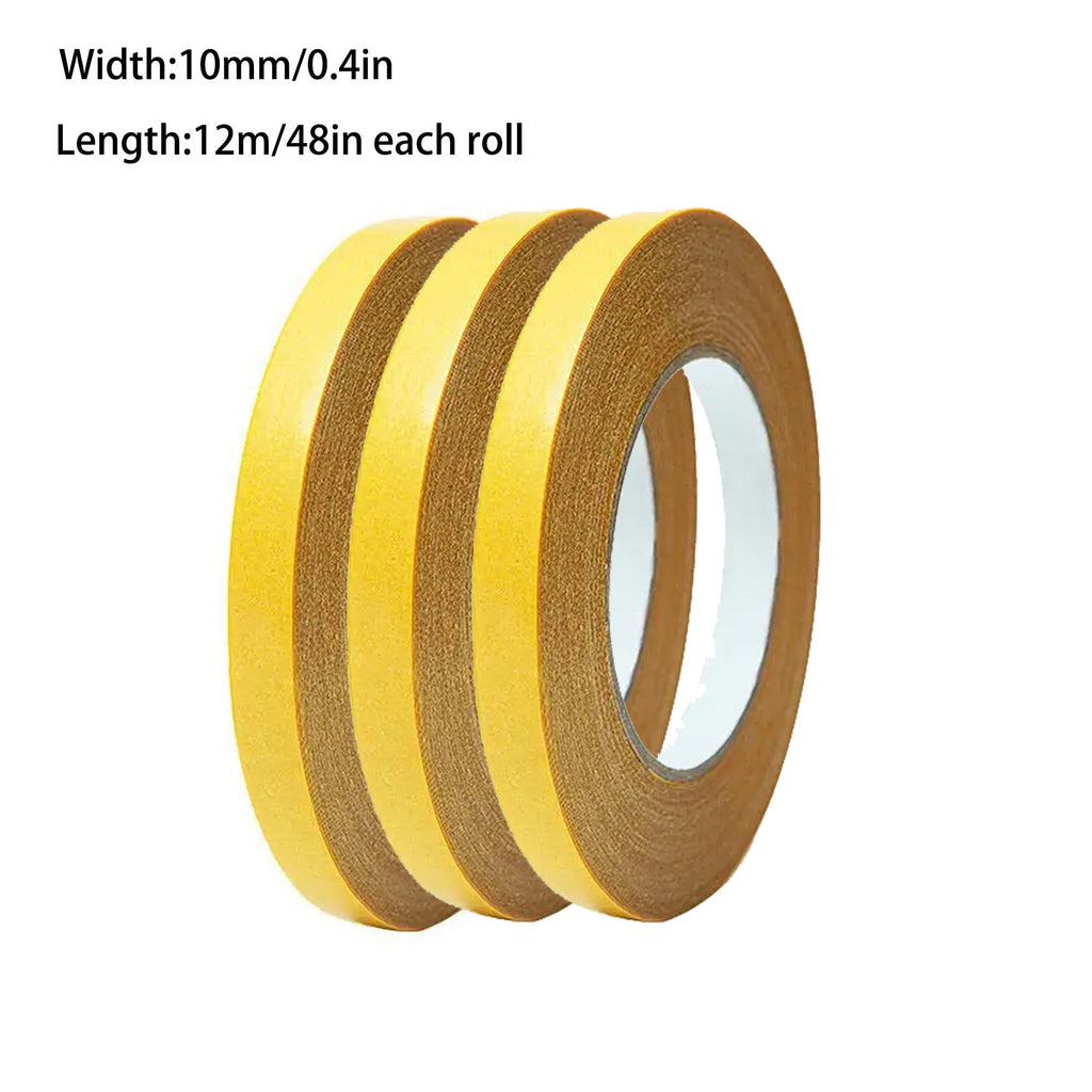 Ultra-Sticky Double-Sided Tape: Transparent, No Residue