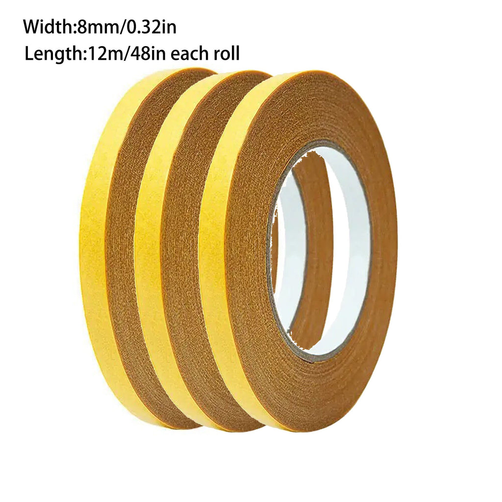 Ultra-Sticky Double-Sided Tape: Transparent, No Residue