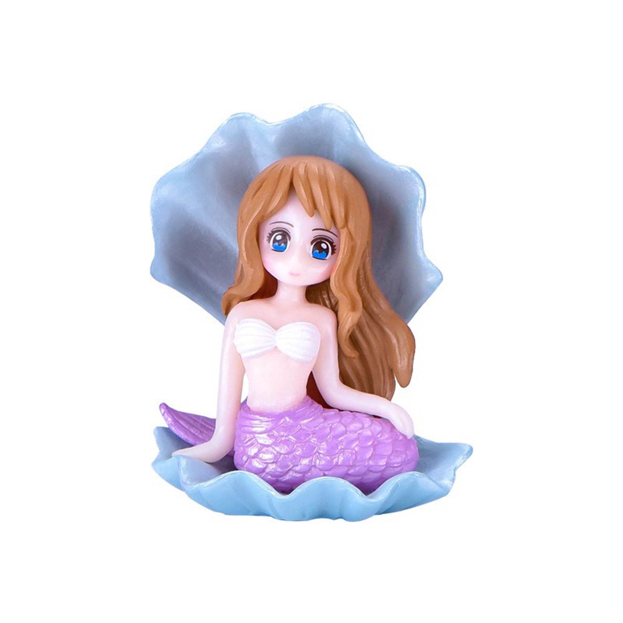 Miniature Mermaid Figurines Set, Fairy Garden Decorations, Craft Accents