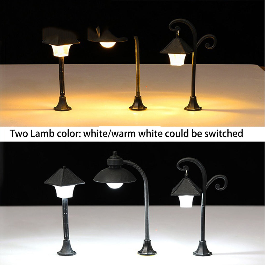 Miniature Street Lights for Fairy Gardens and Model Scenes