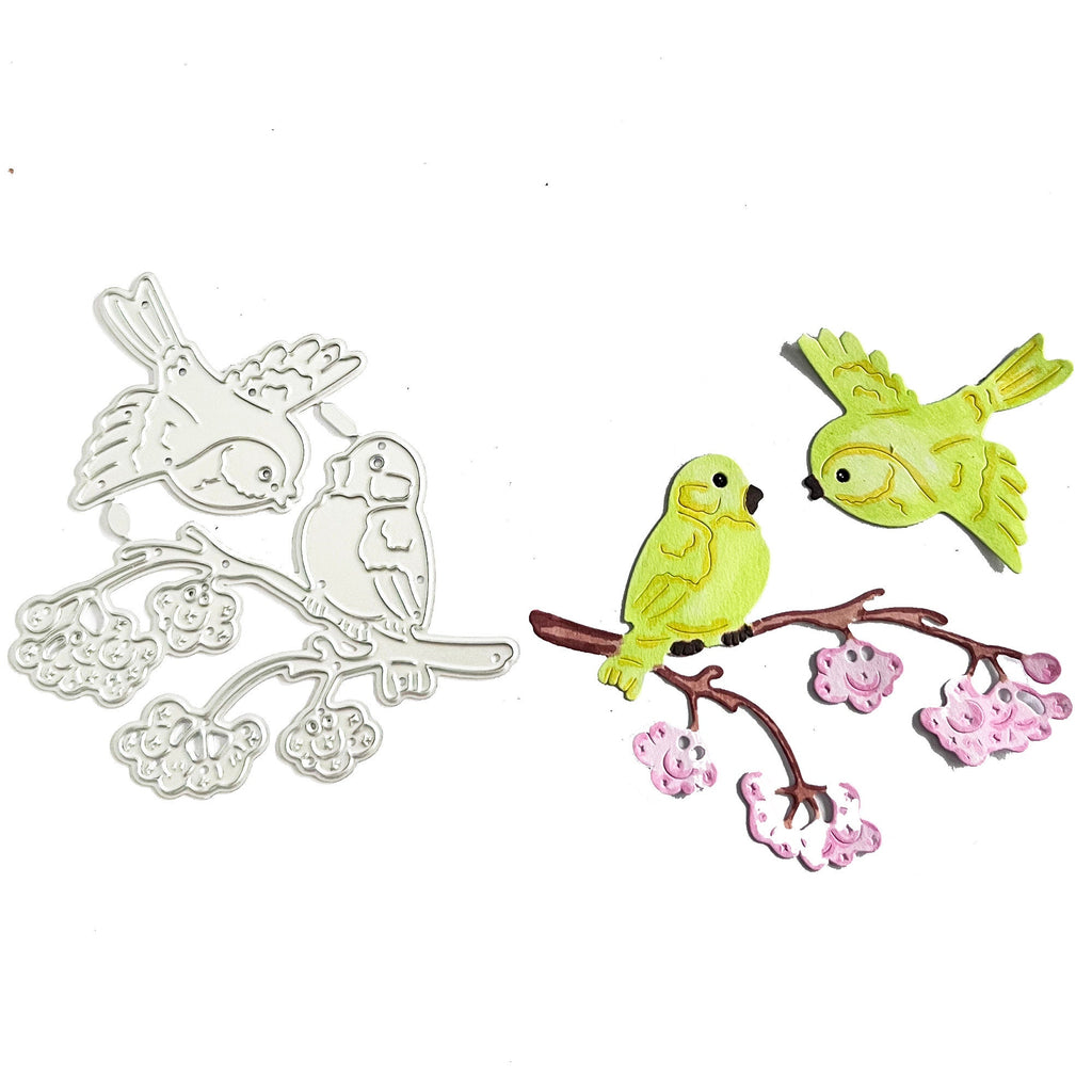 Birds Tree Branch Metal Die Cut for Scrapbooking, Card Making, Stencil Template