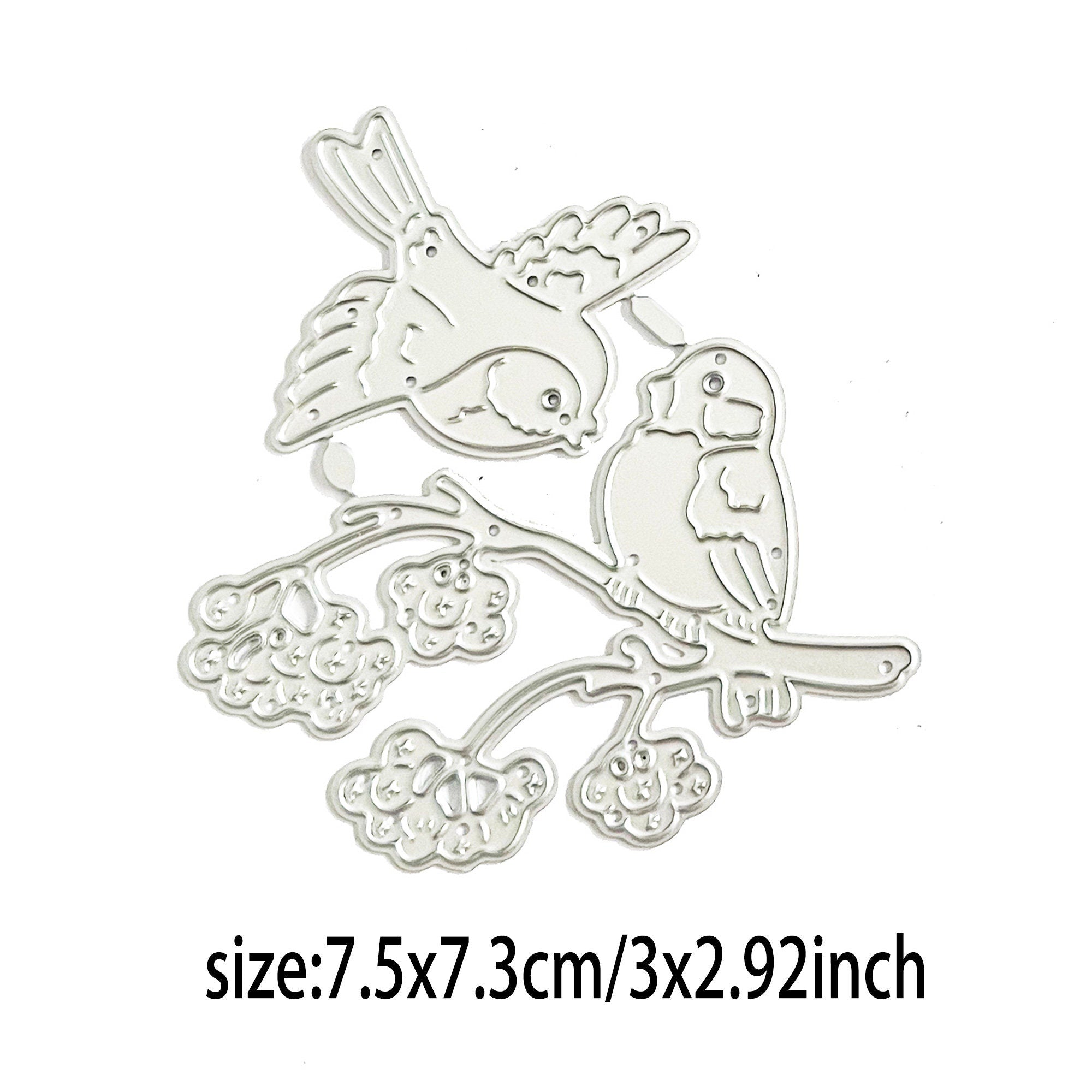 Birds Tree Branch Metal Die Cut for Scrapbooking, Card Making, Stencil Template
