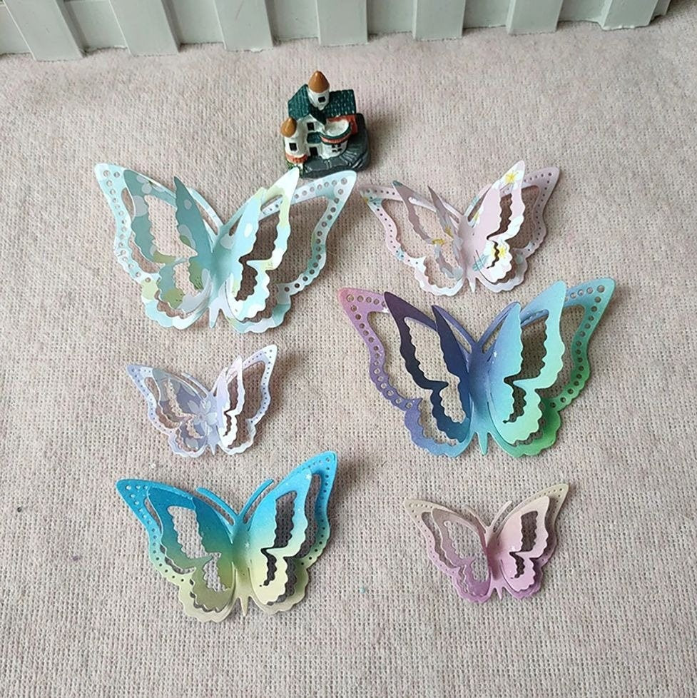 3D Butterfly Metal Die Cut Set, DIY Scrapbooking Stencil
