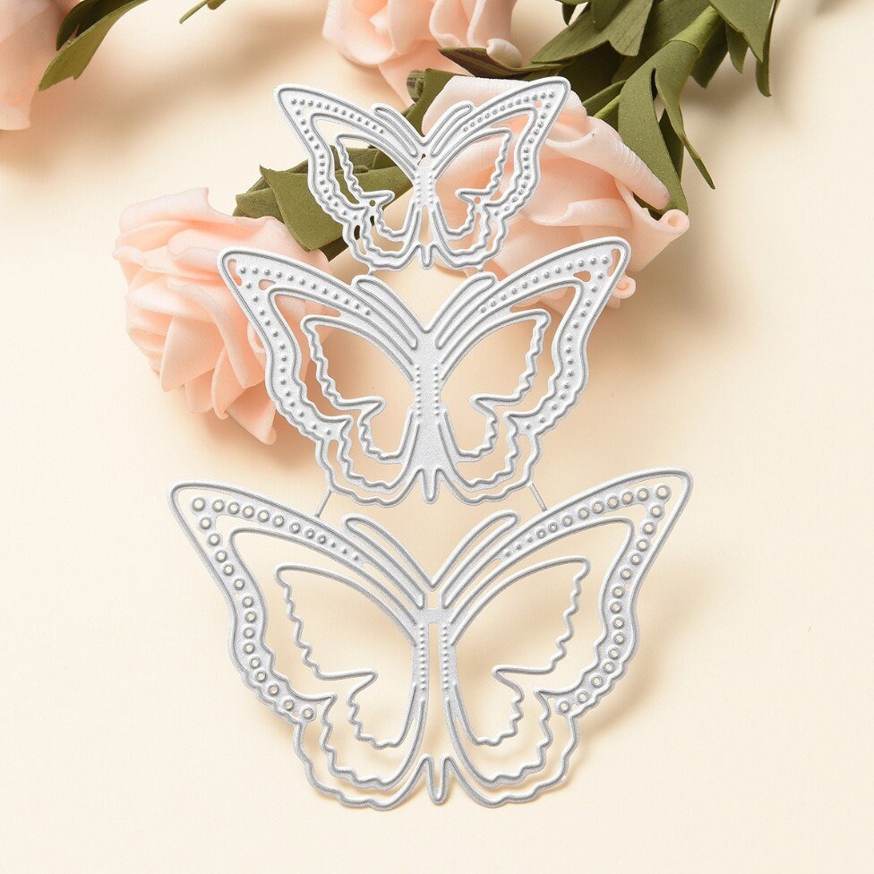3D Butterfly Metal Die Cut Set, DIY Scrapbooking Stencil