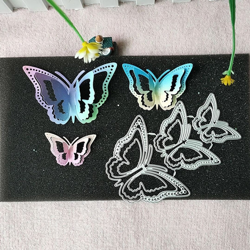 3D Butterfly Metal Die Cut Set, DIY Scrapbooking Stencil