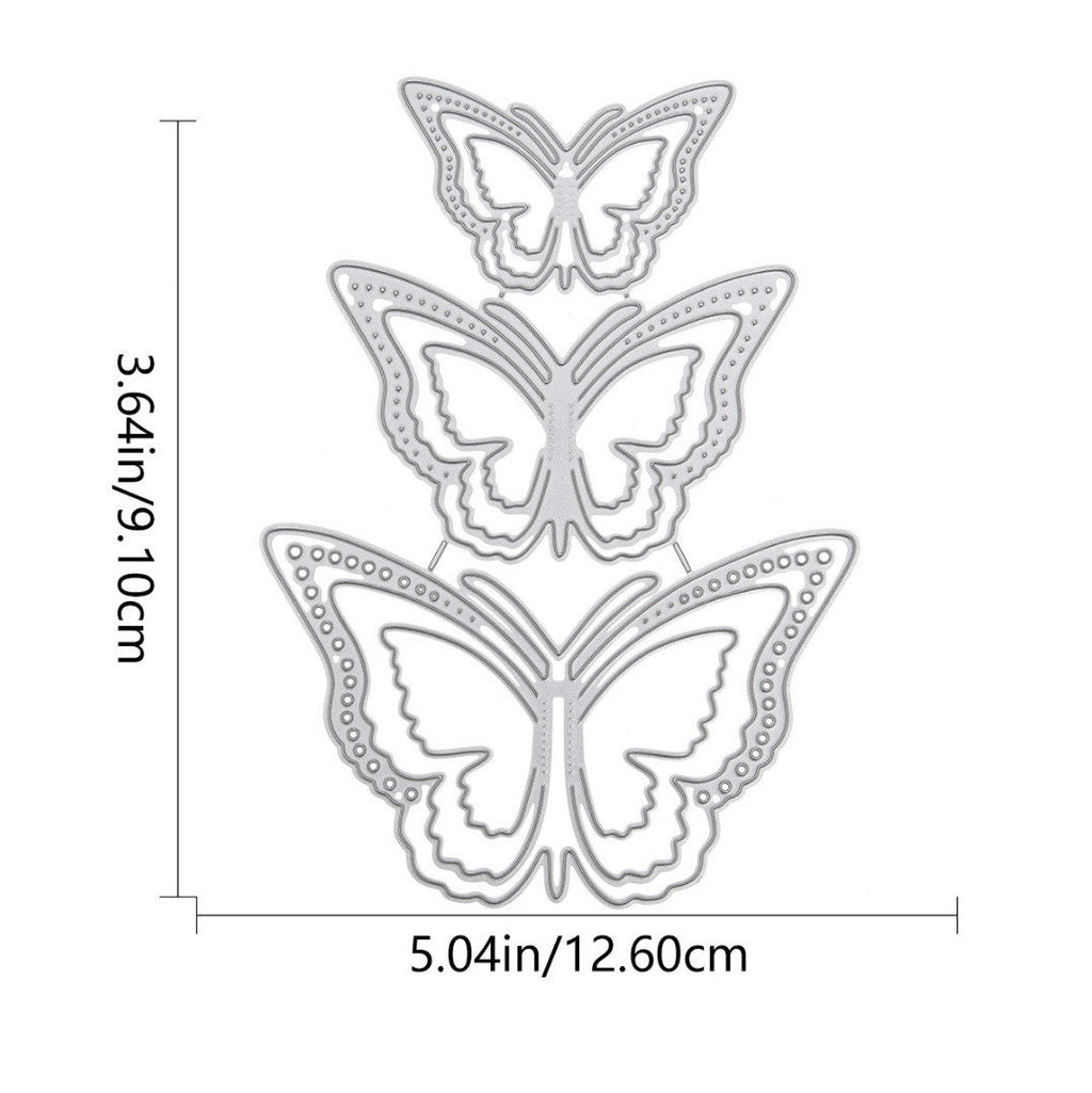 3D Butterfly Metal Die Cut Set, DIY Scrapbooking Stencil