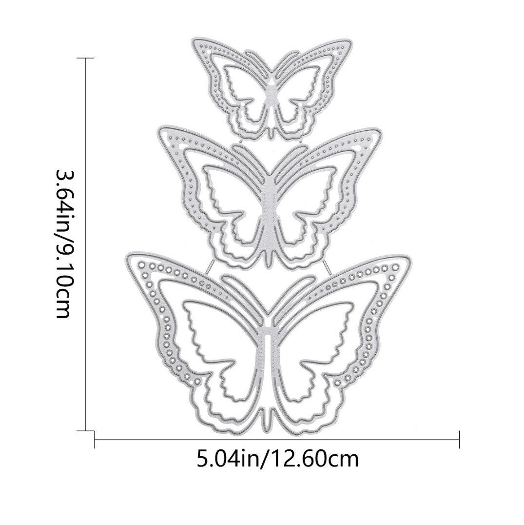 3D Butterfly Metal Die Cut Set, DIY Scrapbooking Stencil