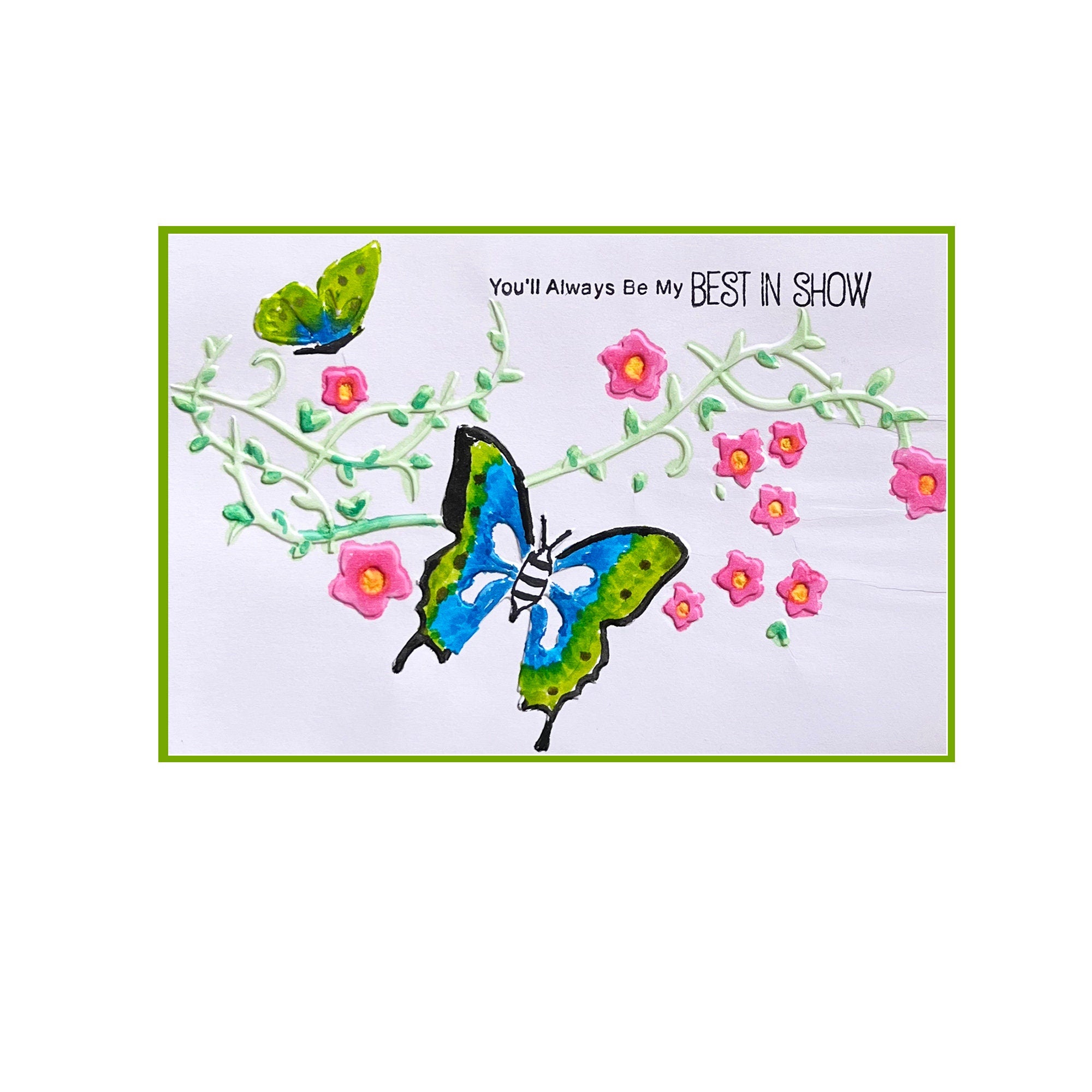 Butterfly Flower Embossing Folder for Scrapbooking & Crafts 105x148mm