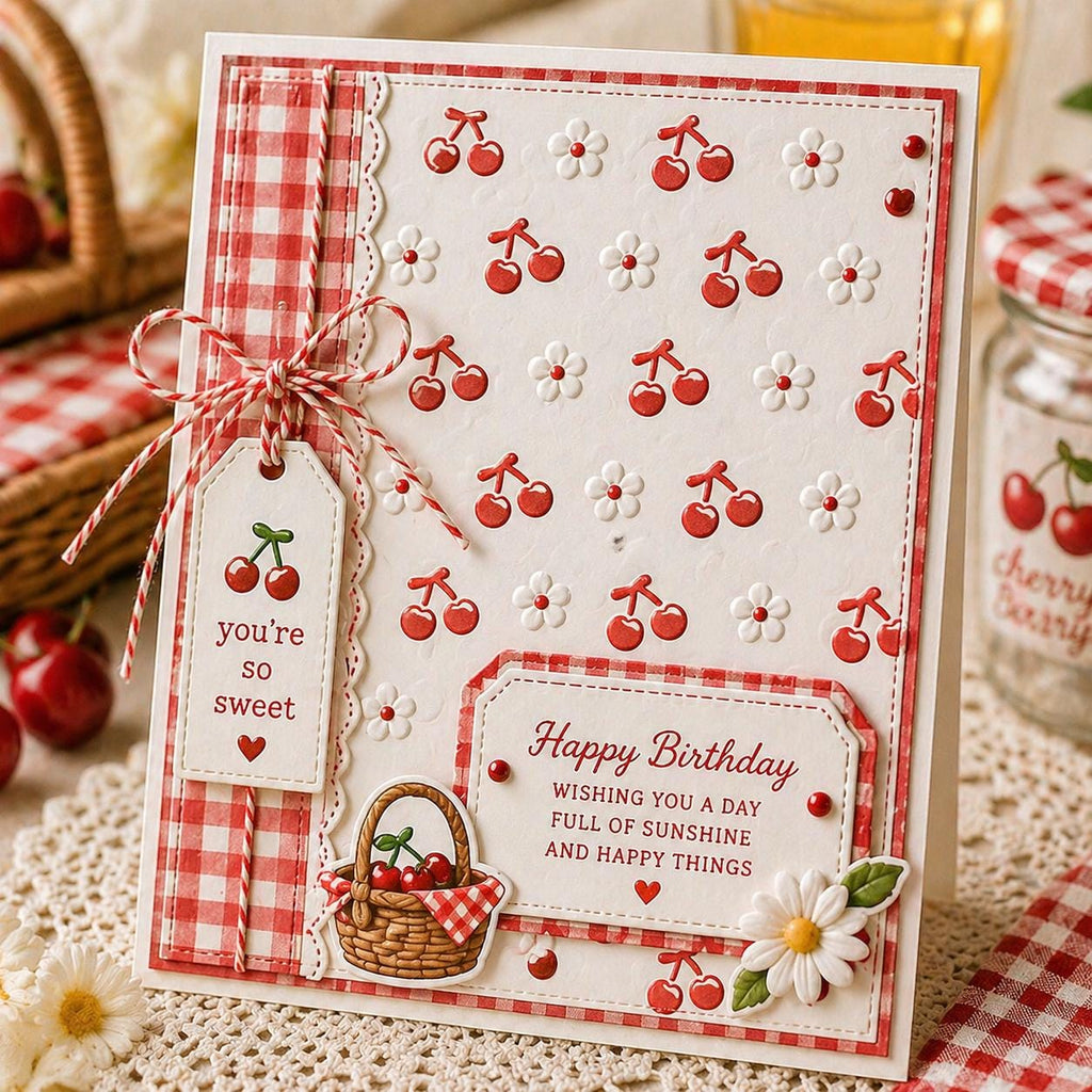 Fruits Berries Embossing Folder for Card Making and Scrapbooking 105x148mm