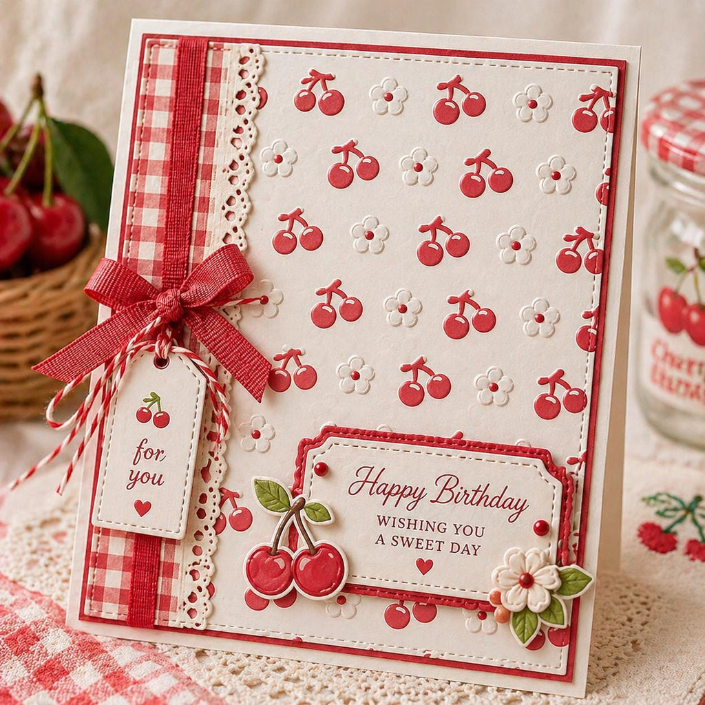 Fruits Berries Embossing Folder for Card Making and Scrapbooking 105x148mm