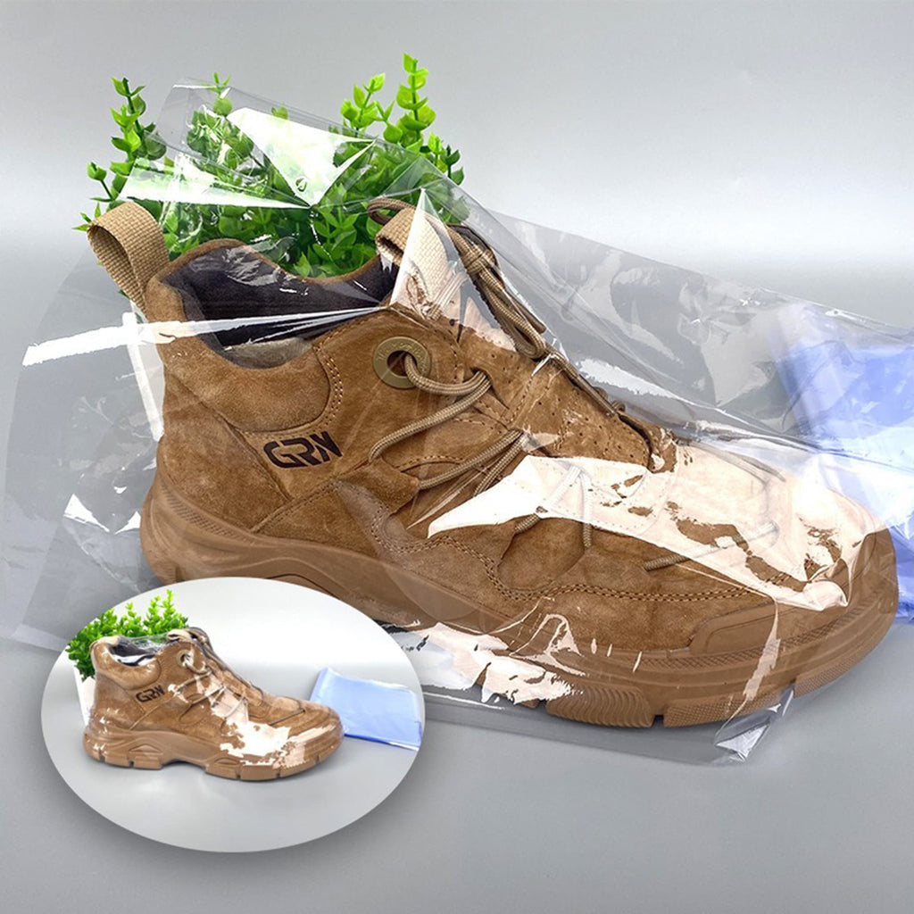 100 PVC Shrink Wrap Bags, Clear Heat Seal Bags for Small Packaging