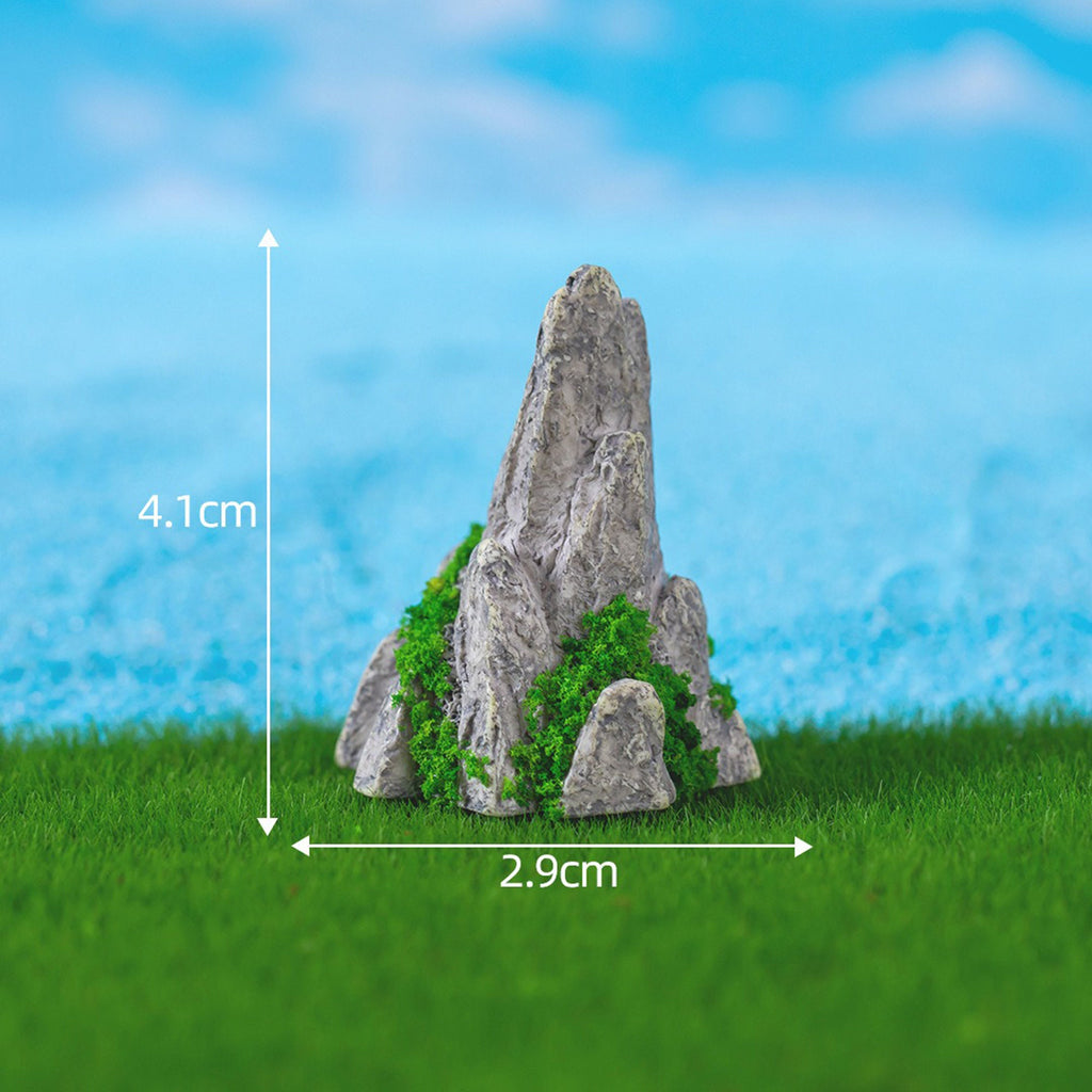 Miniature Mountain Waterfall Set, Fairy Garden Decor for DIY Landscapes