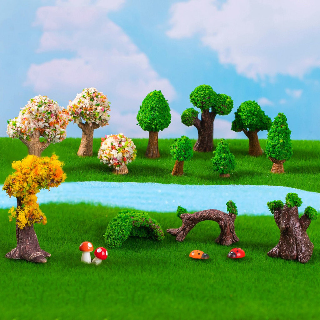 Miniature Artificial Trees for Fairy Gardens and Model Scenes