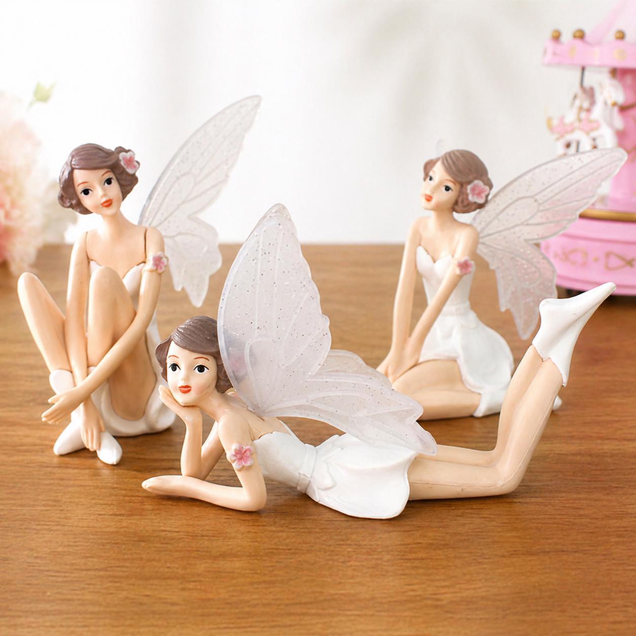 Miniature Fairy Figurine Set, DIY Craft, Garden Decor