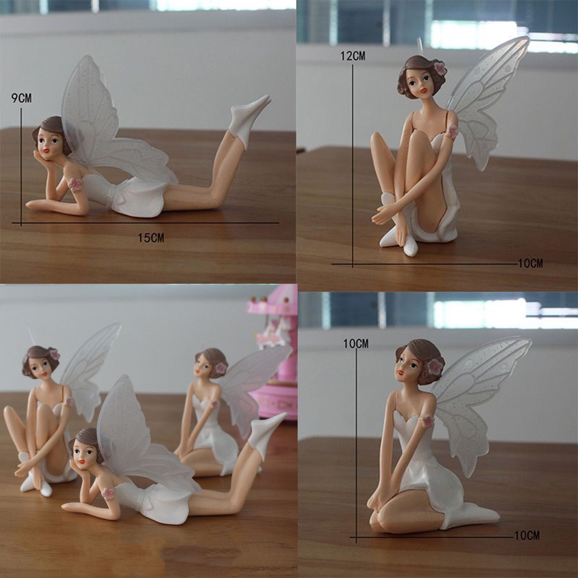 Miniature Fairy Figurine Set, DIY Craft, Garden Decor