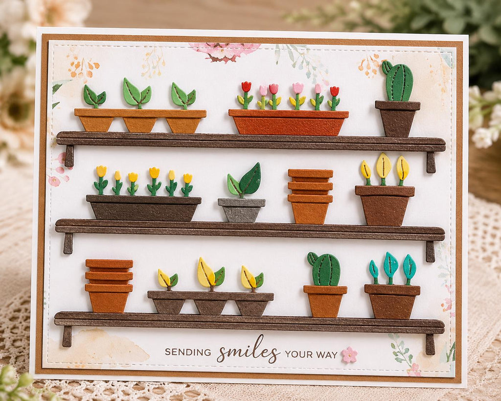 Potted Plants Metal Die Cut for DIY Crafts