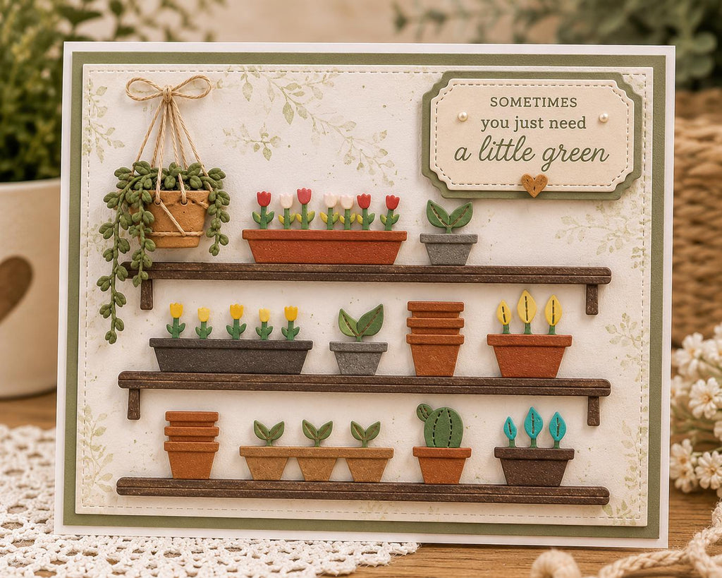 Potted Plants Metal Die Cut for DIY Crafts