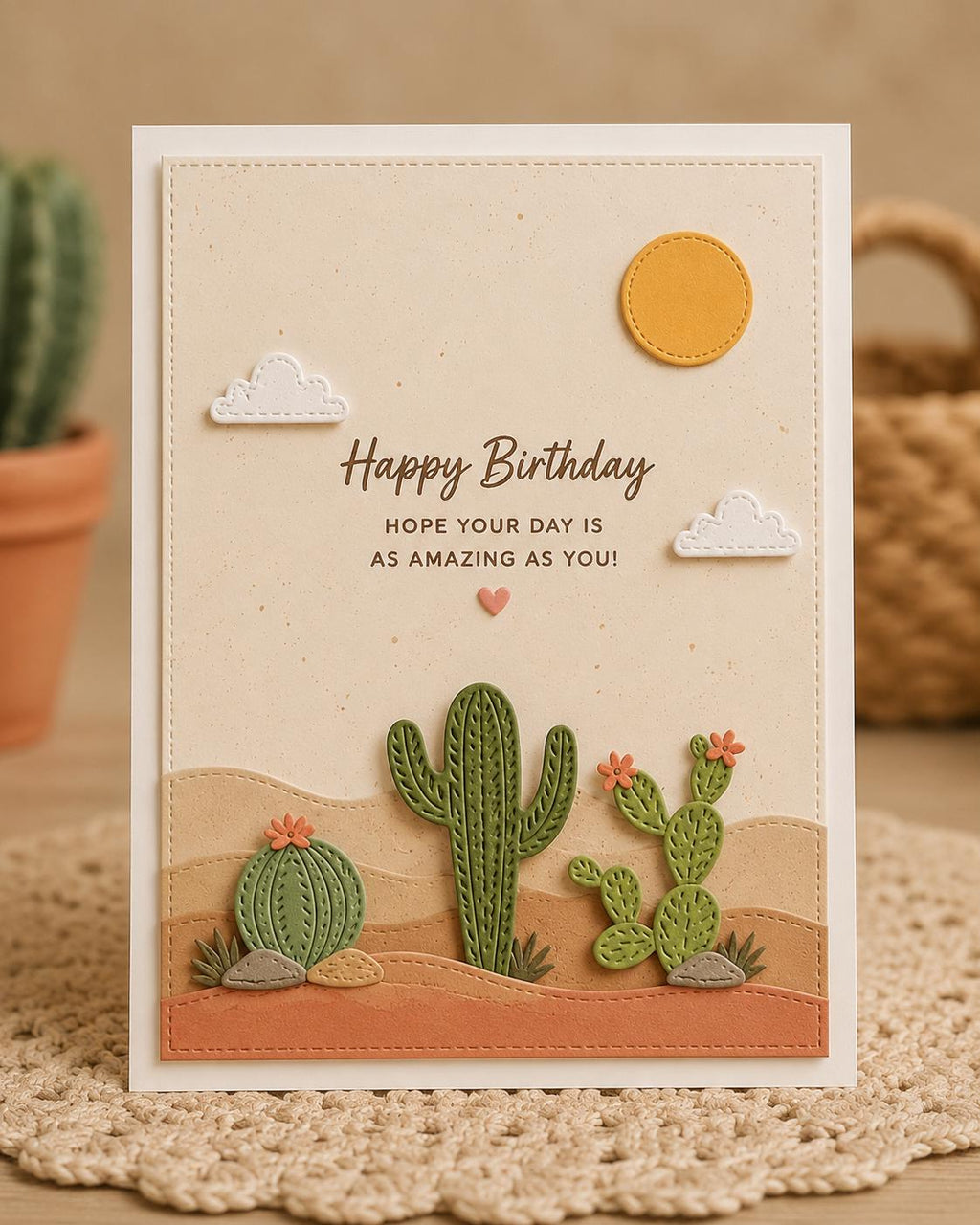 Cactus Metal Die Cut for Card Making, Scrapbooking Craft Stencil