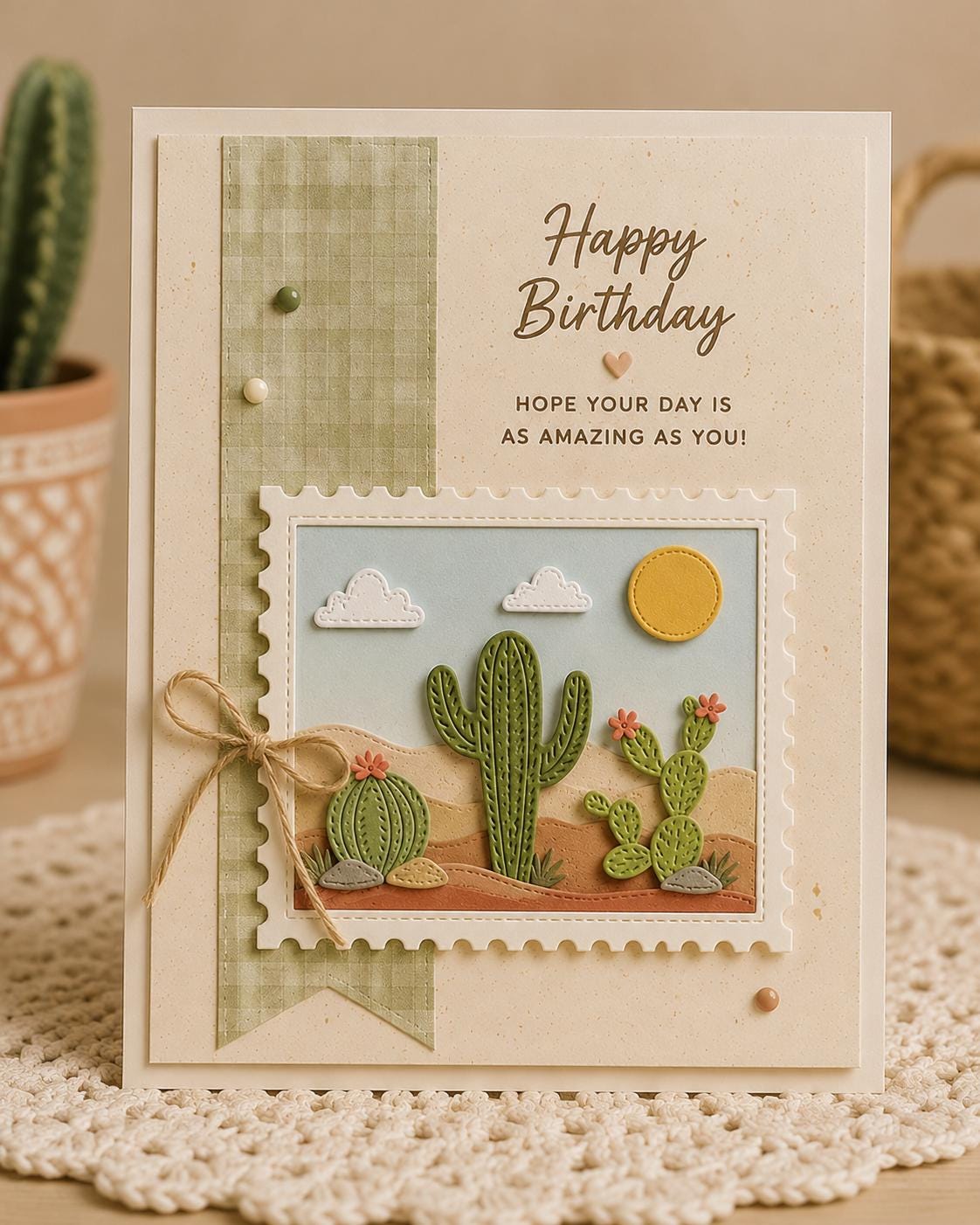 Cactus Metal Die Cut for Card Making, Scrapbooking Craft Stencil