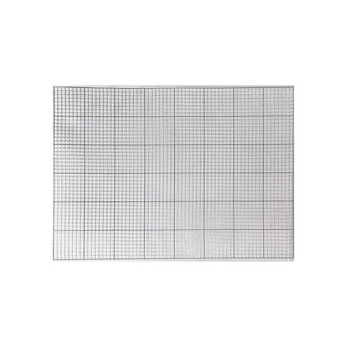 Gray gridded sticky craft mat with black measurement lines
