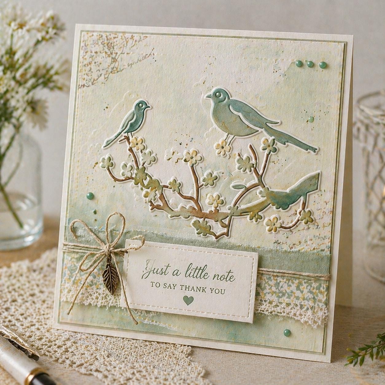Birds on Branch Embossing Folder for Card Making 105x148mm Embossing Tool