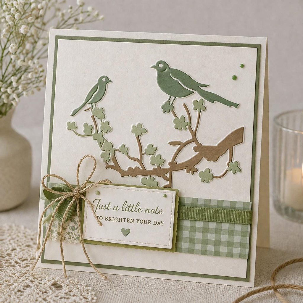 Birds on Branch Embossing Folder for Card Making 105x148mm Embossing Tool