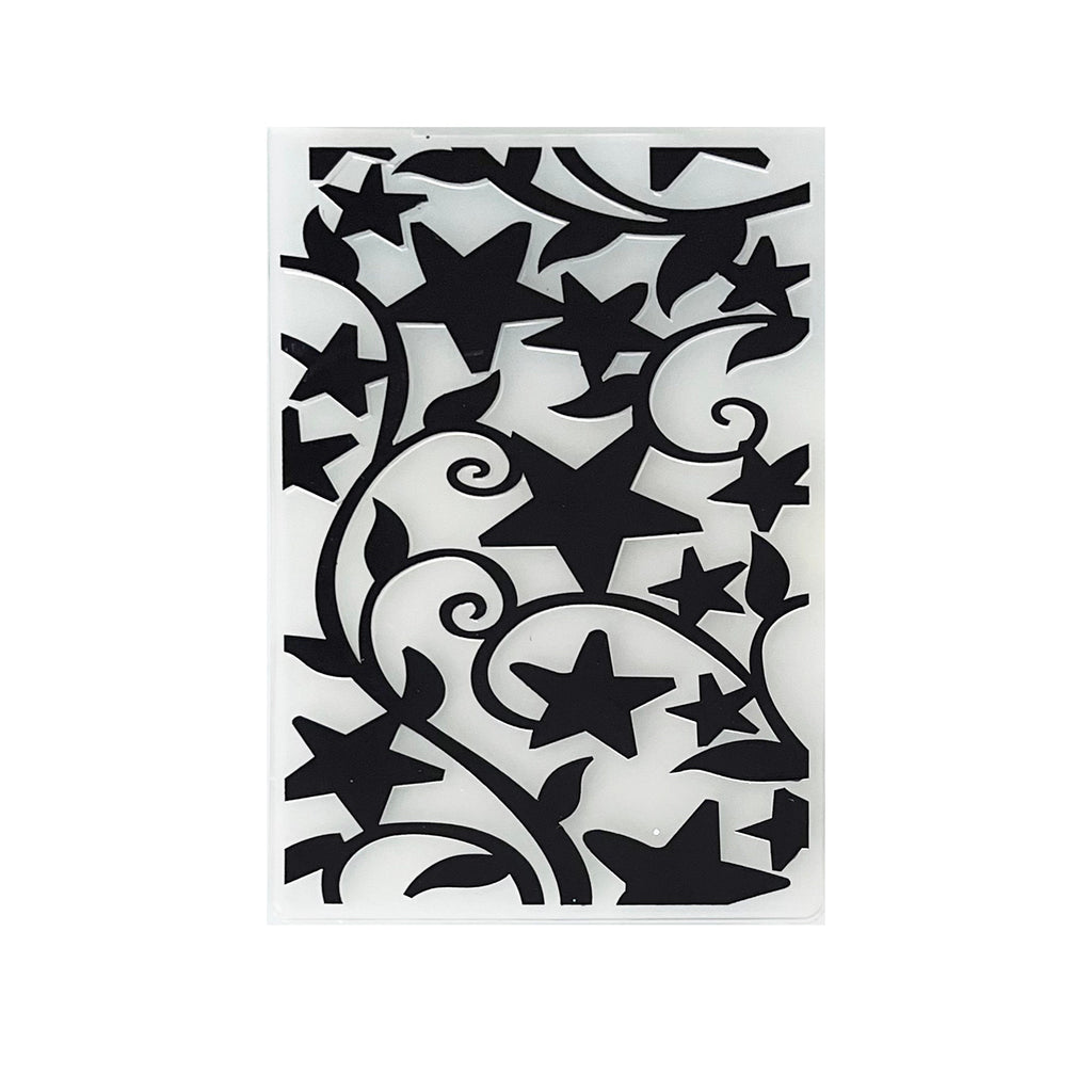 Star & Butterfly Embossing Folder, Card Making (105x148mm)