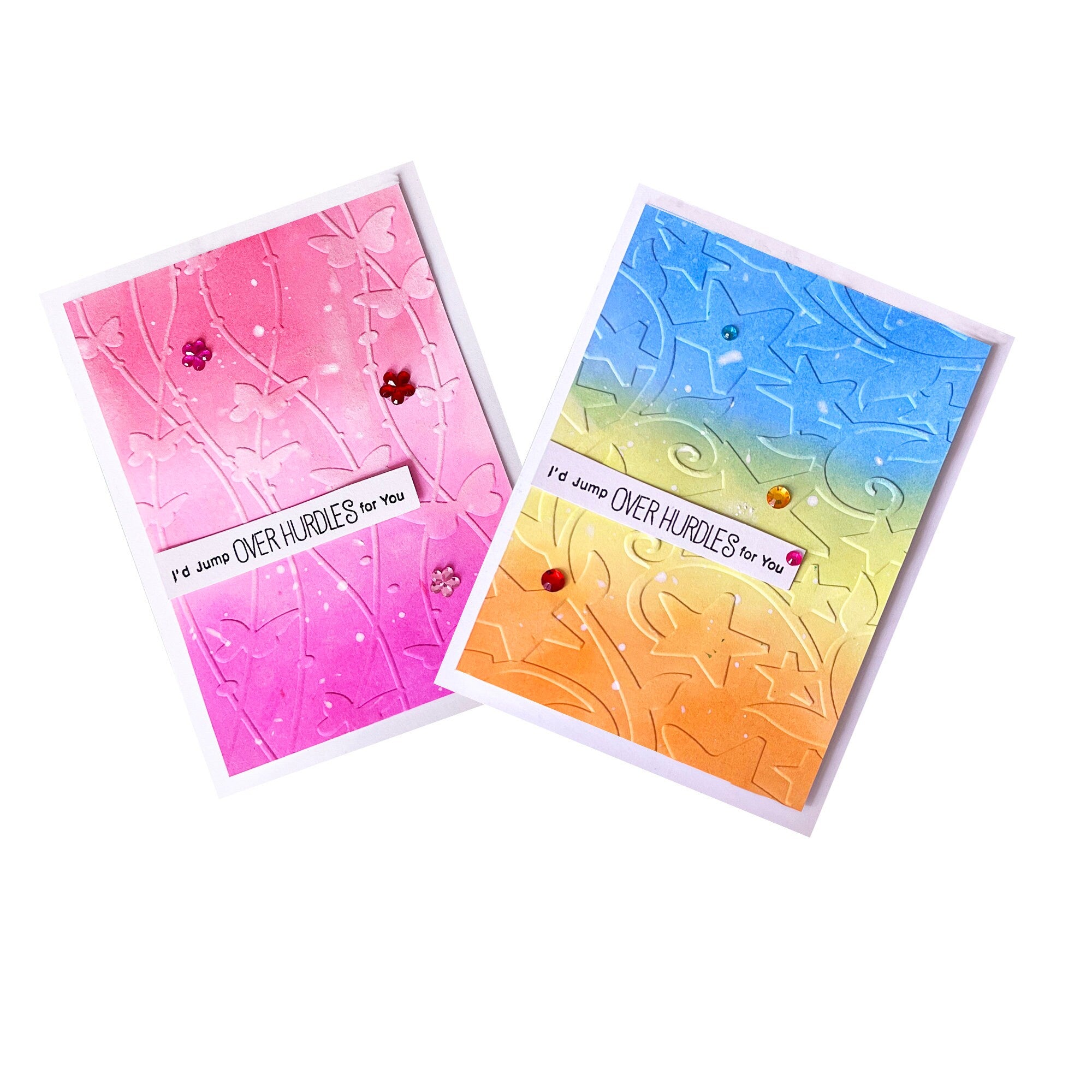 Star & Butterfly Embossing Folder, Card Making (105x148mm)