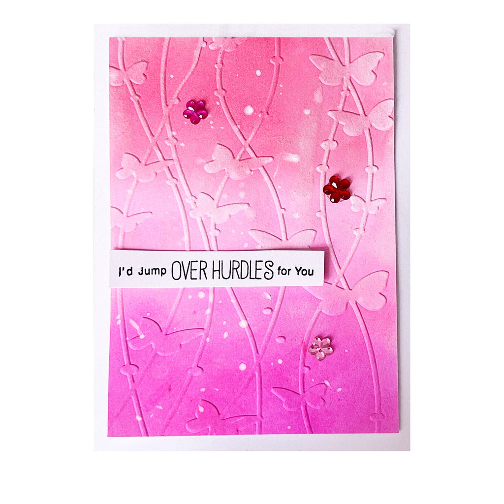 Star & Butterfly Embossing Folder, Card Making (105x148mm)