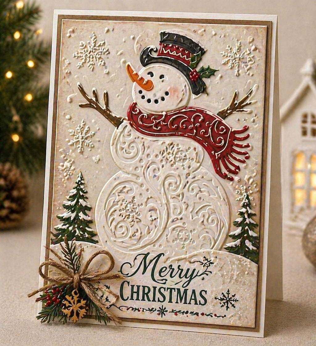 Christmas Embossing Folder, Card Making Stencil (105x148mm)