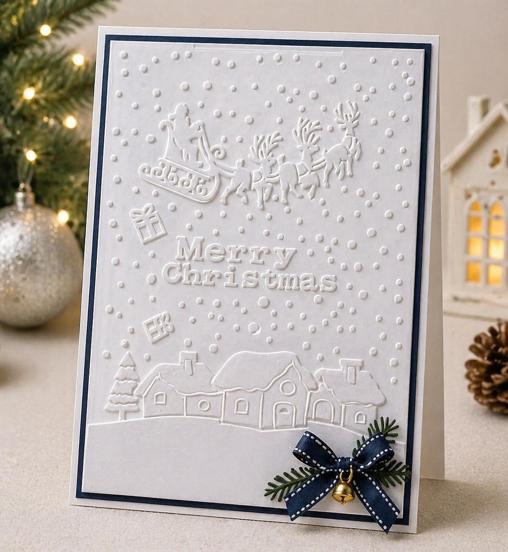 Christmas Embossing Folder, Card Making Stencil (105x148mm)