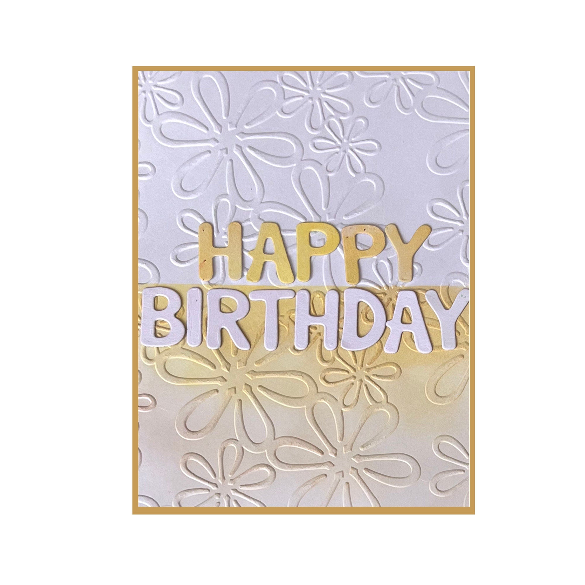 Flower & Bottle Embossing Folder, Card Making, 105x148mm