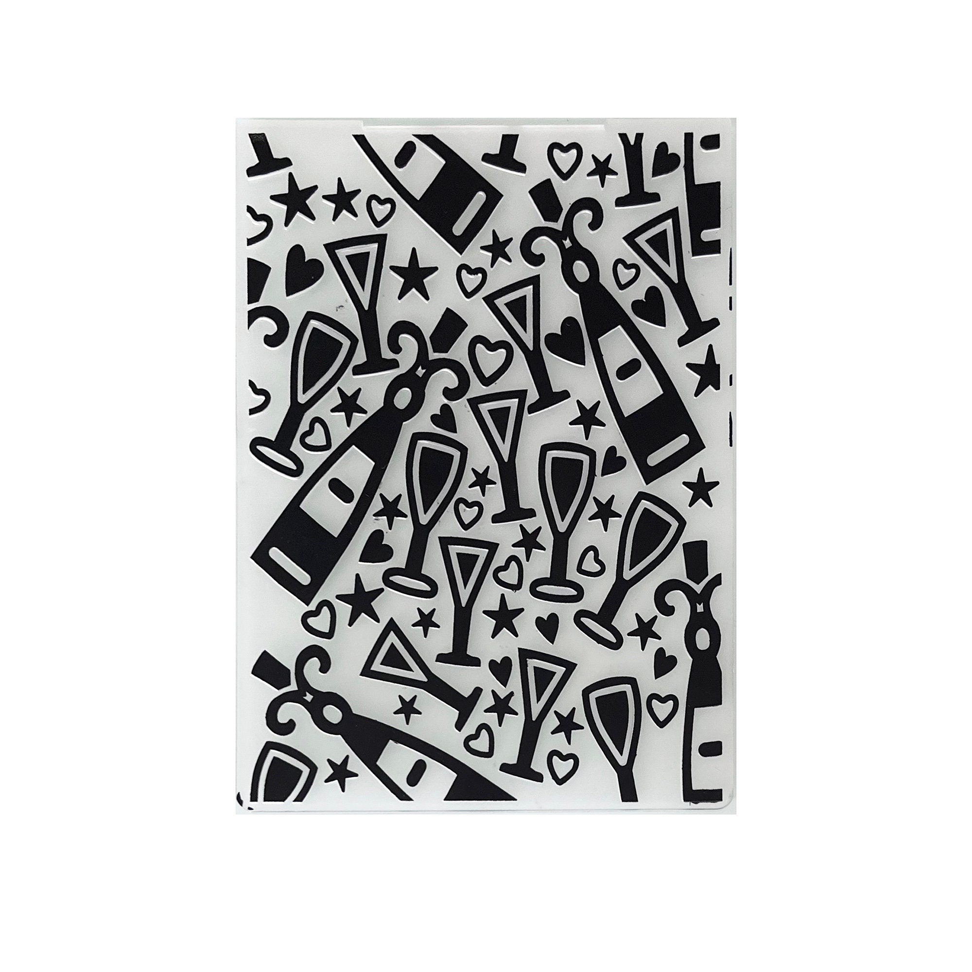 Flower & Bottle Embossing Folder, Card Making, 105x148mm
