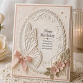 Butterfly Oval Embossing Folder for Card Making 105x148mm