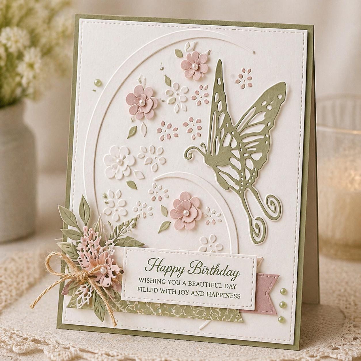Butterfly Oval Embossing Folder for Card Making 105x148mm