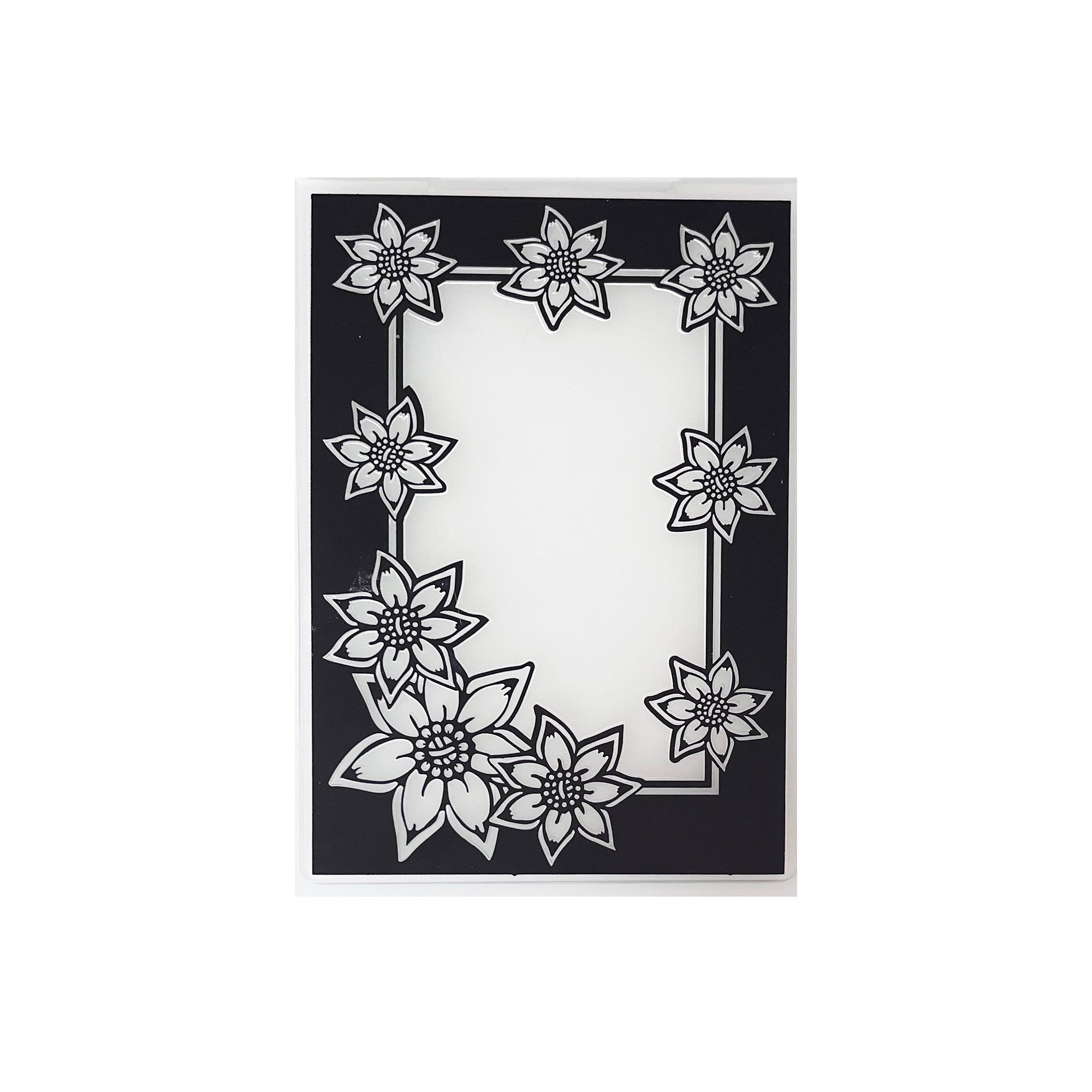 Rose Flower Frame Embossing Folder, Card Making (105x148mm)