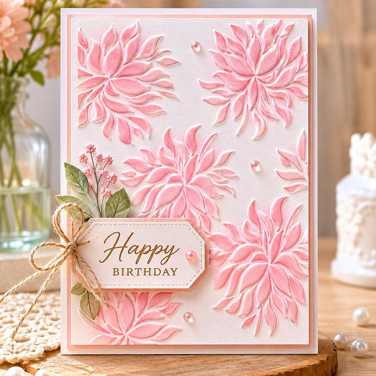 Flower Petal Embossing Folder, Card Making Texture Tool for Paper Crafts (105x148mm)