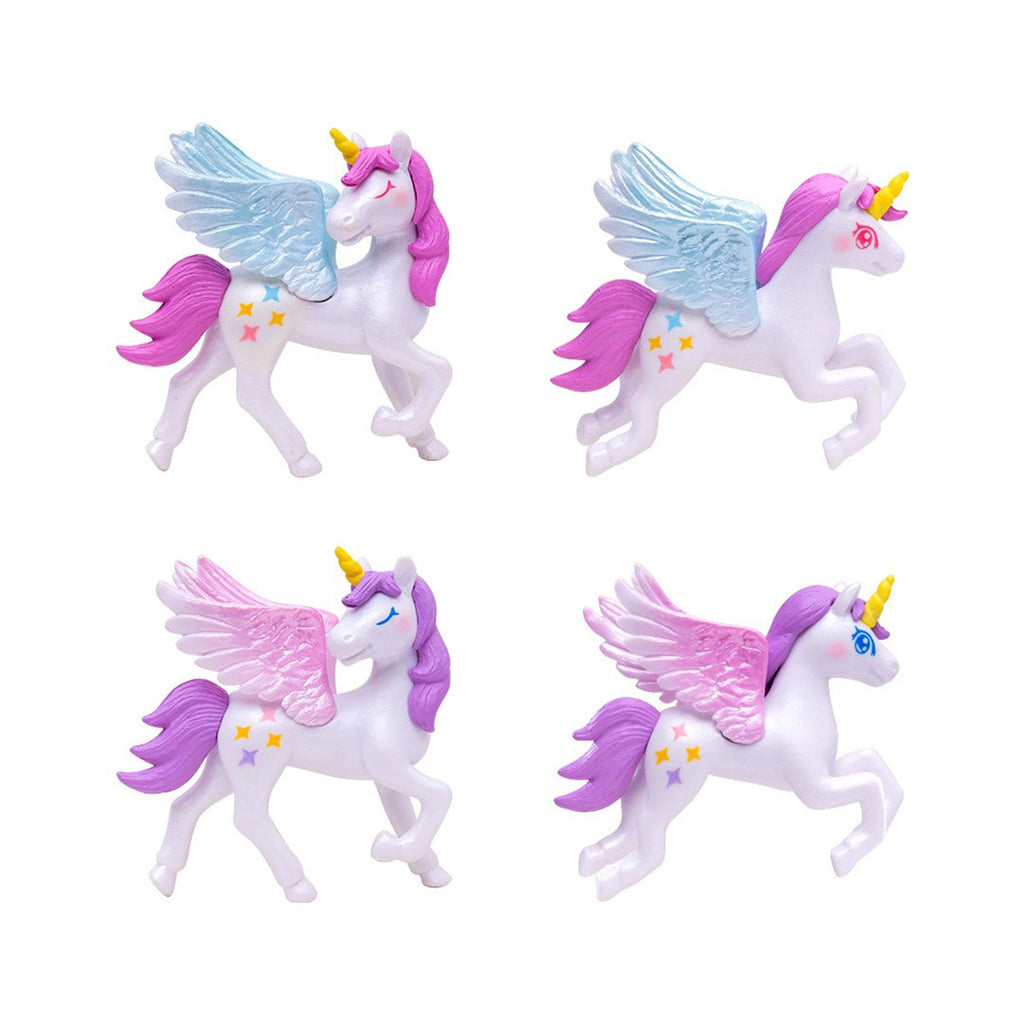 Mini Flying Unicorn Figurines, Fairy Garden Decor and DIY Landscape Props