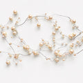 Handmade Pearl Garland on Wire for Wedding Décor, Floral Arrangements, or Crafting Supplies
