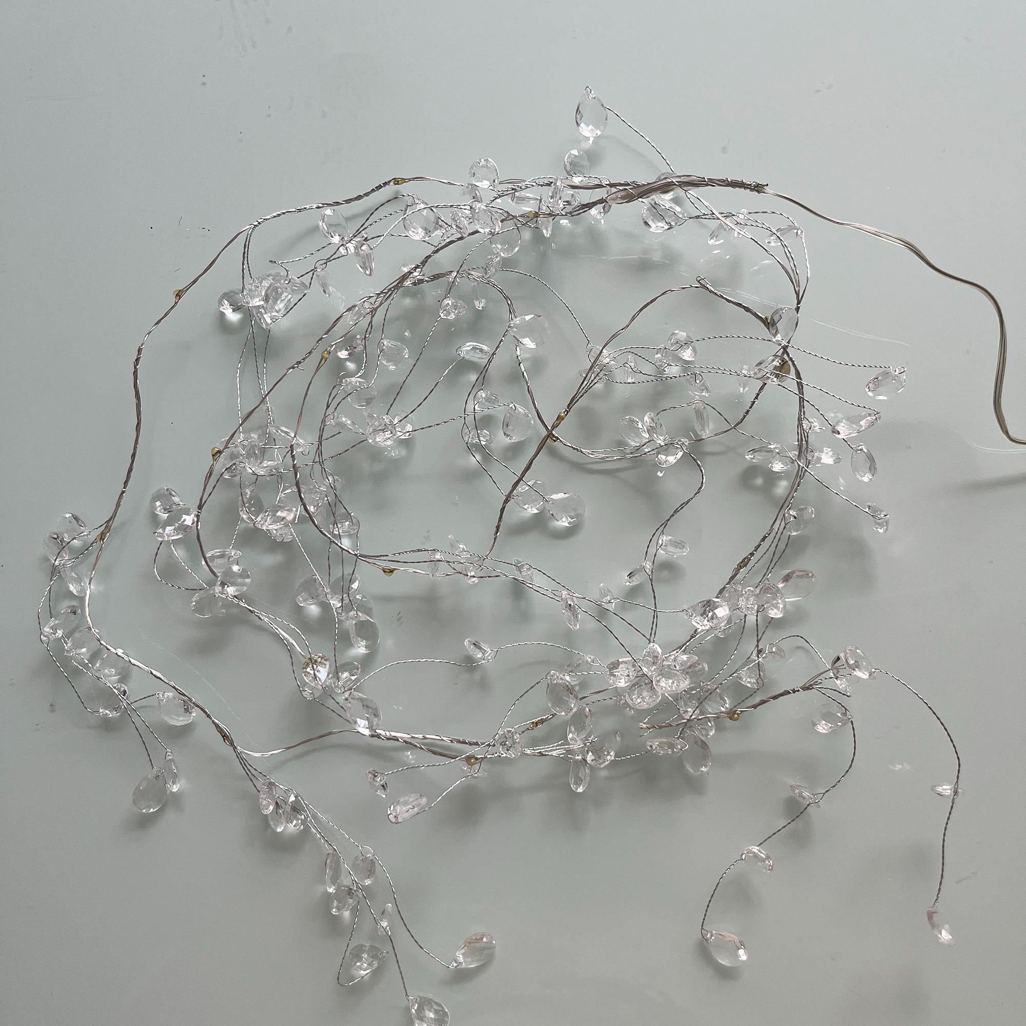Handmade Pearl Garland on Wire for Wedding Décor, Floral Arrangements, or Crafting Supplies